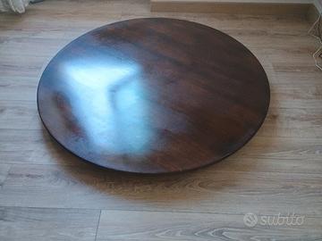 Base Tavolo legno massiccio con ruote basculanti 