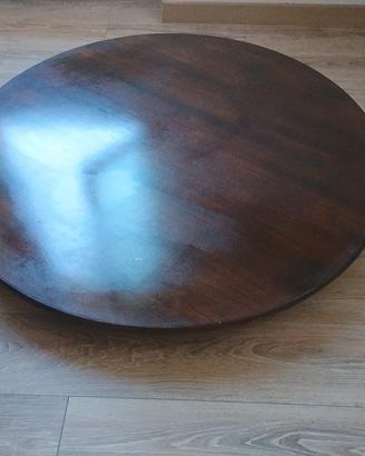 Base Tavolo legno massiccio con ruote basculanti 