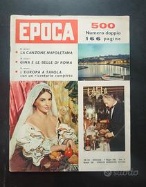 rivista epoca con poster Gina Lollobrigida 