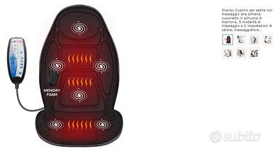 Cuscino riscaldato con massaggio vibrante