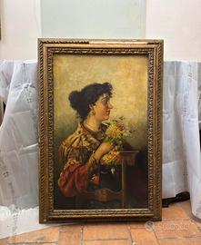 Quadro Ritratto Femminile Fine 800