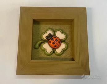 Quadro con coccinella