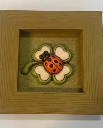 Quadro con coccinella