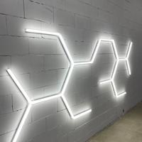 Led nido d’ape esagonale garage officina auto