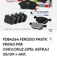 Pastiglie freno anteriore Ferodo nuove