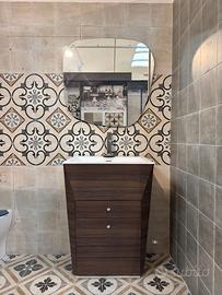 Mobile bagno freestanding con specchio
