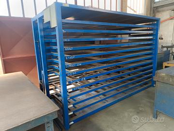 Scaffale usato per stoccaggio lamiere