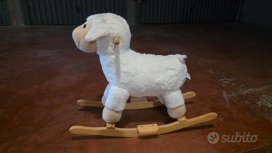 peluche pecora a dondolo