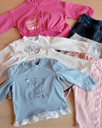lotto bambina taglia 12-18 mesi