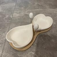 Set 2 Ciotoline Cuore in Ceramica