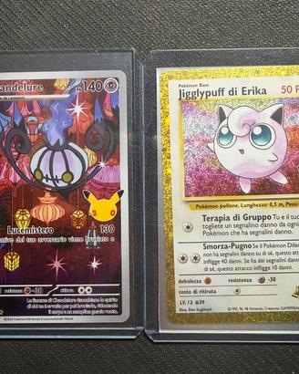 Jigglytuff di Erika e Chandelure AR 30Anniversario