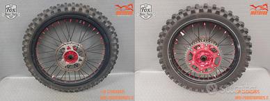 COPPIA RUOTE HONDA CR CRF 21-19 FINO 2012 nere