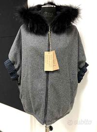 CABAN  REVERSIBILE, CAPPUCCIO CON MURMASKY NUOVO