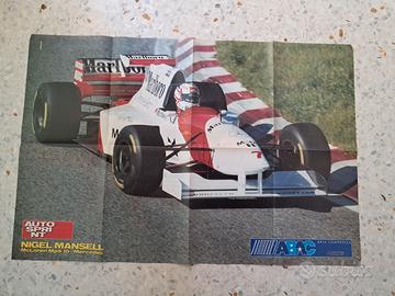 Poster Gigante MCLaren MP 4/10 Nigel Mansel