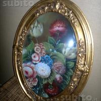 Vecchia cornice con pittura