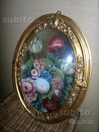 Vecchia cornice con pittura