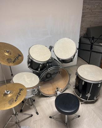 Batteria century nera completa