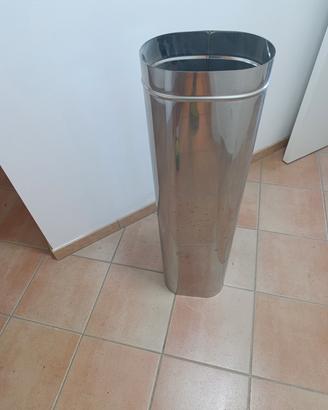 Canna fumaria ovale 27x17x1000 inox.