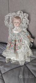 bambola di porcellana vintage da collezione