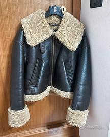 Giacca Aviatore in Ecopelle/Montone Sintetico