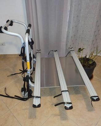 Portabici posteriore Alluminio 3 posti