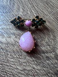 Spilla di bigiotteria vintage anni 70