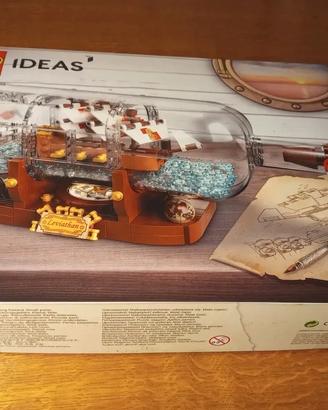LEGO IDEAS 21313 BARCA A VELA NAVE  BOTTIGLIA MISB