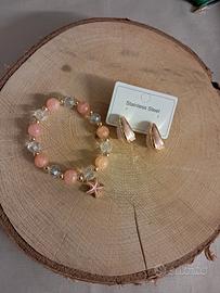 Bracciale e orecchini