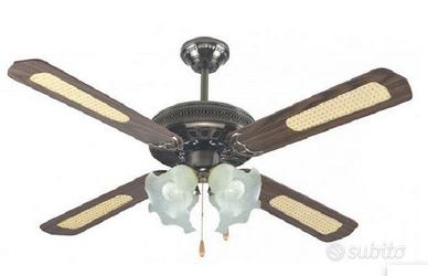Ventilatore da soffitto con 4 luci mod Contry