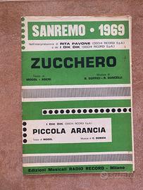 Spartito musicale Sanremo 1969 artisti vari