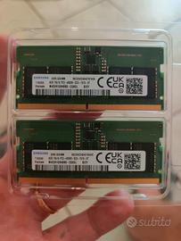 Kit RAM Samsung 2x8GB  DDR5 4800 SO-Dimm Notebook 