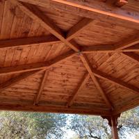 Gazebo 16 metri quadrati lamellare