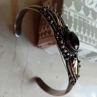 Bracciale artigianale in argento con onice