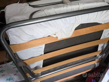 rete pieghevole a doghe con materasso