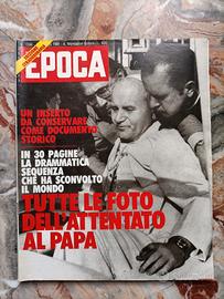 Rivista Epoca 1981 - Attentato al Papa