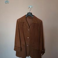 Giacca scamosciata in pelle Vintage 