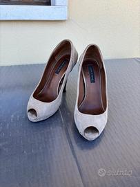 Scarpe donna beige mis 38