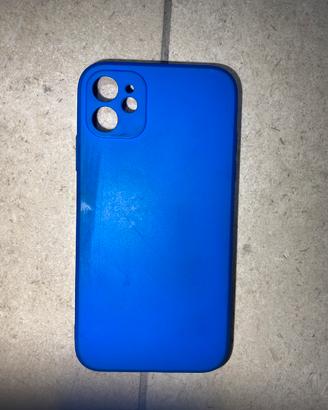 Cover iPhone 11 macchiata blu