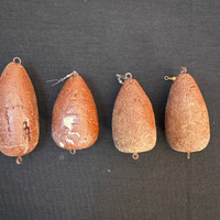 piombi da pesca vintage, lotto d'epoca