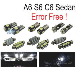 KIT 11 LAMPADE LED INTERNE PER AUDI A6 S6 RS6 C6 S