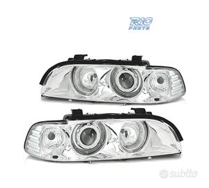 FARI BMW E39 95-03 XENON ANGEL EYES FONDO CROMATO