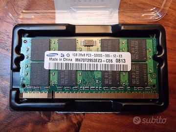 2x RAM Samsung DDR2 SO-DIMM 1GB PC2-5300S