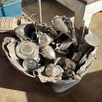 Accumulo di oltre 30kg di peltro