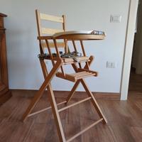 Seggiolone pieghevole Combelle in legno