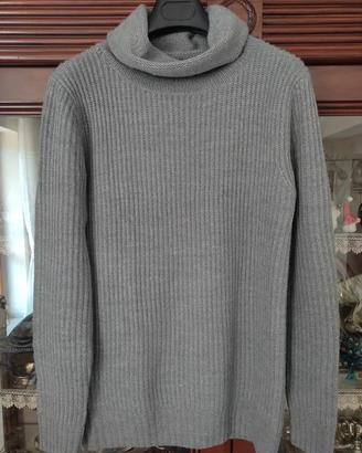 Maglione dolcevita uomo L grigio Alcott