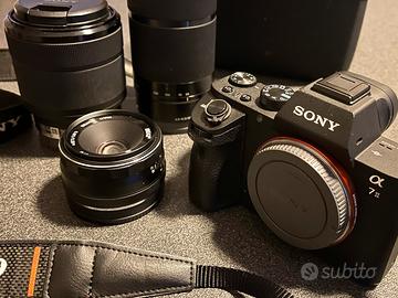 SONY ALPHA 7ii + 3 obiettivi  **PREZZO RIBASSATO**