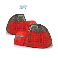 FANALI BMW E46 01-05 LED ROSSO AFFUMICATO LOOK M3
