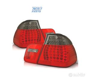 FANALI BMW E46 01-05 LED ROSSO AFFUMICATO LOOK M3