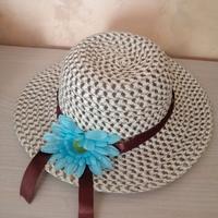 Cappello estivo donna vintage a tesa larga