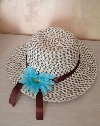 Cappello estivo donna vintage a tesa larga